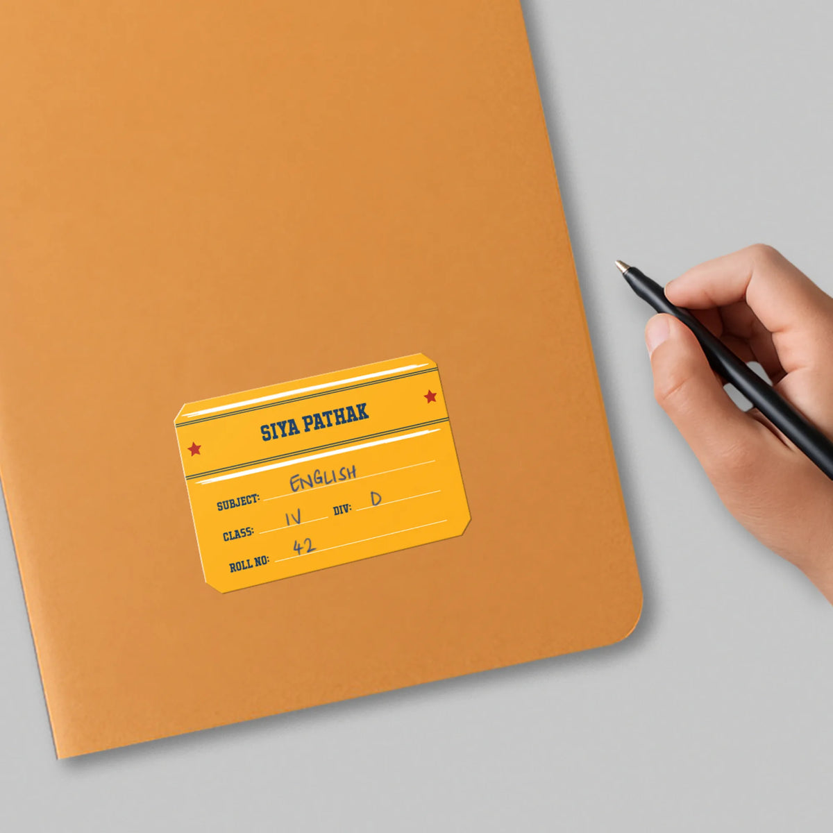 Personalised Jersey Number Name Slips for School Books (Set of 24) - image 4