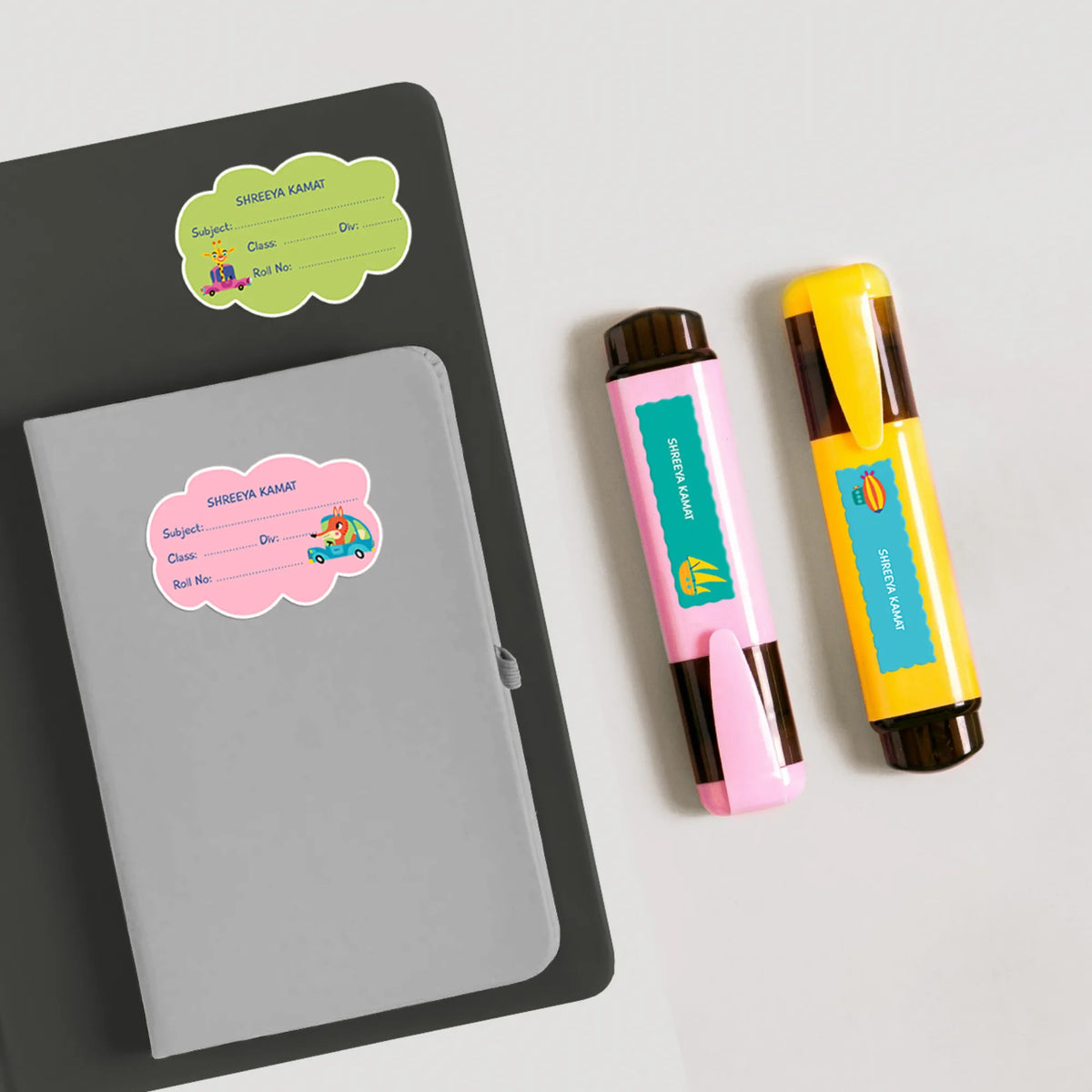Personalised Let's Travel Name Slips for School Books (Set of 24) - image 3