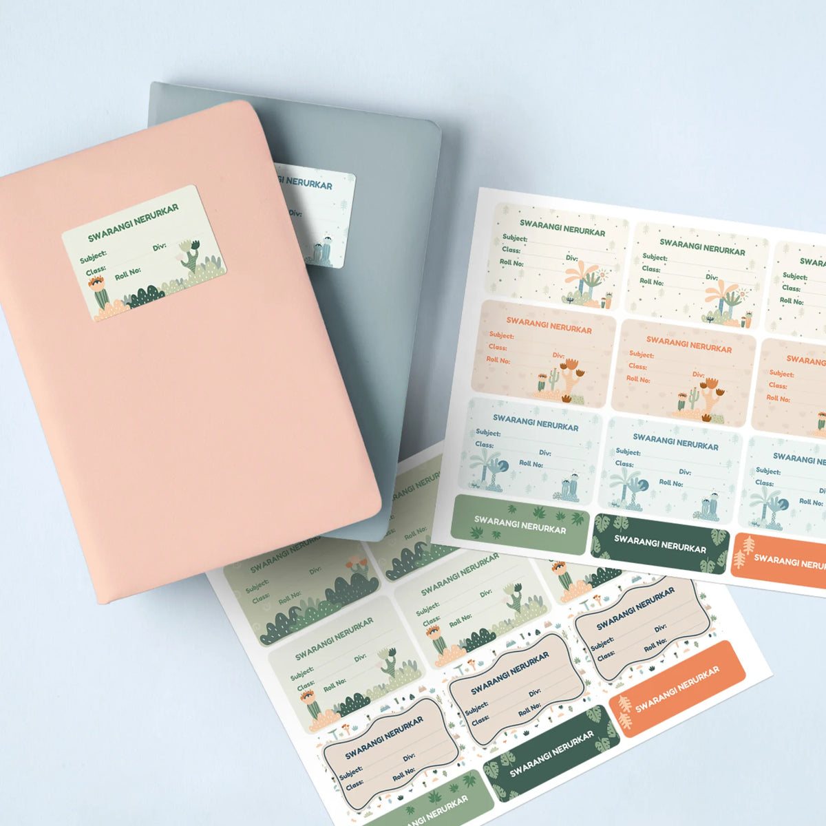 Personalised Nature & I Name Slips for School Books (Set of 24) - image 2