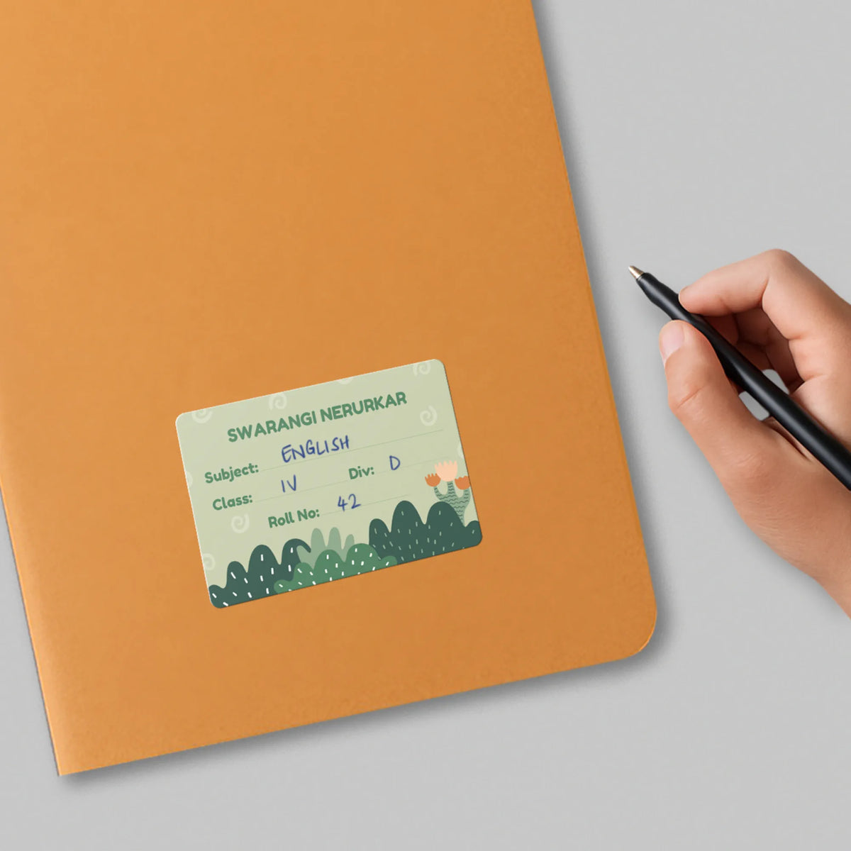 Personalised Nature & I Name Slips for School Books (Set of 24) - image 4