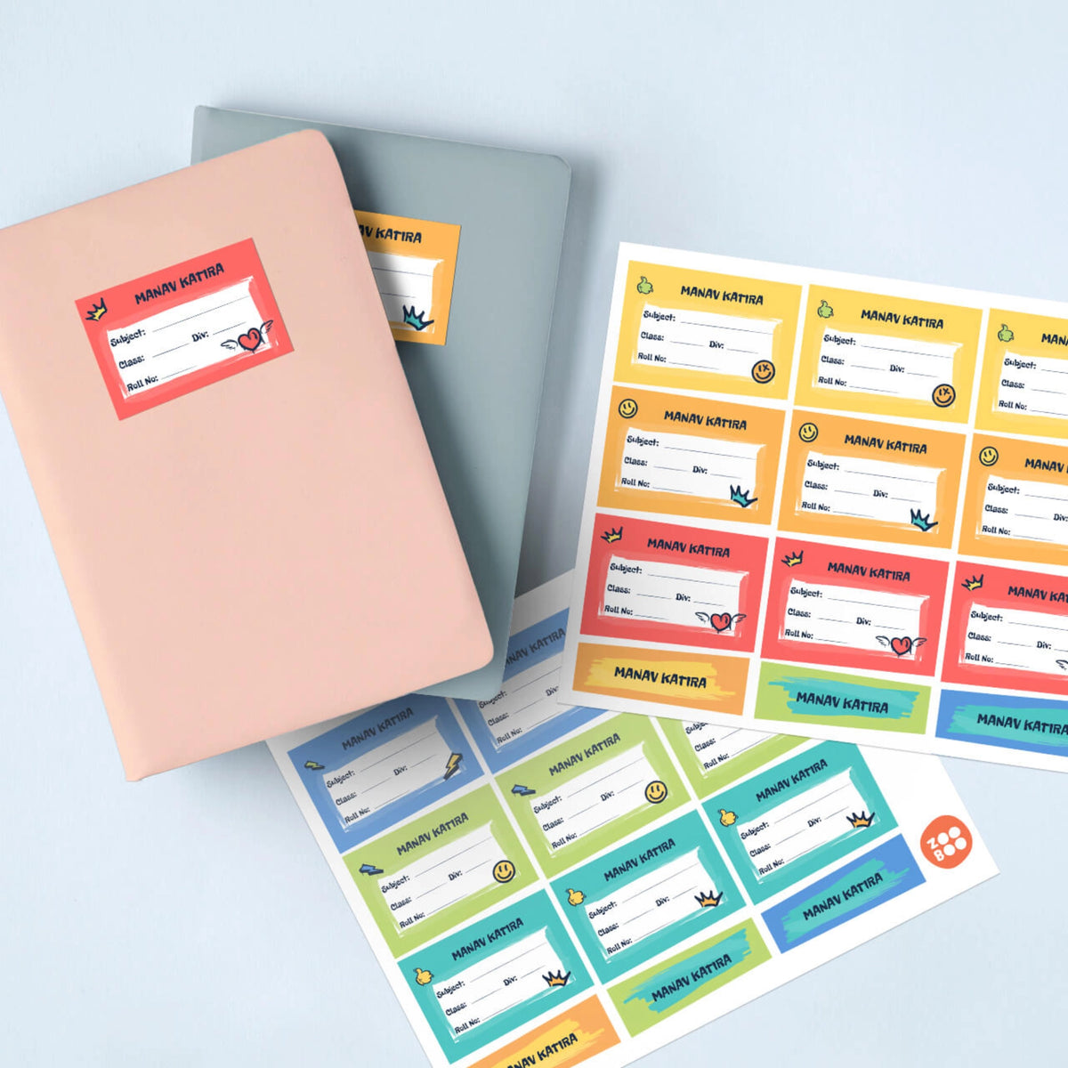 Personalised Rising Stars Name Slips for School Books (Set of 24) - image 2