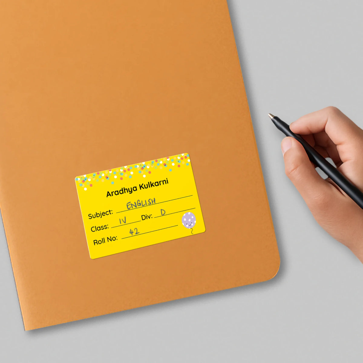 Personalised Zooboo Kids Name Slips for School Books (Set of 24) - image 4