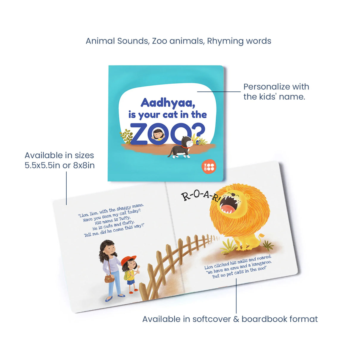 Personalised Is Your Cat In The Zoo? Storybook for Kids – image 5