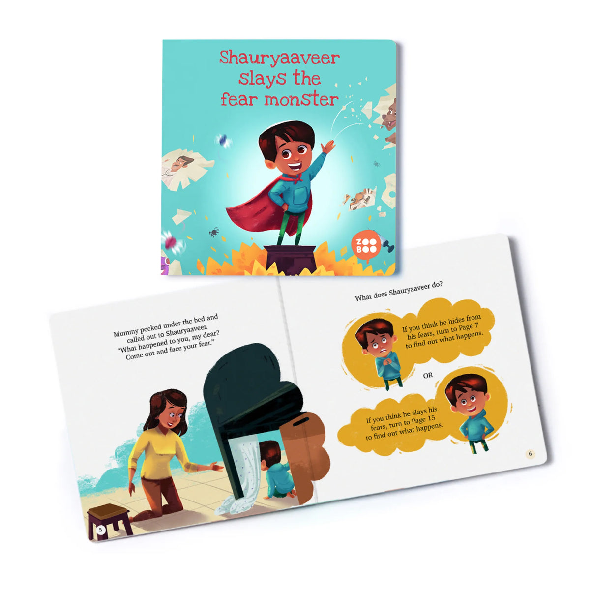 Personalised Slays the Fear Monster Storybook for Kids – image 2