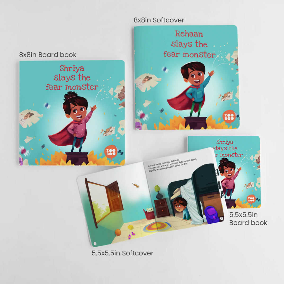 Personalised Slays the Fear Monster Storybook for Kids – image 3