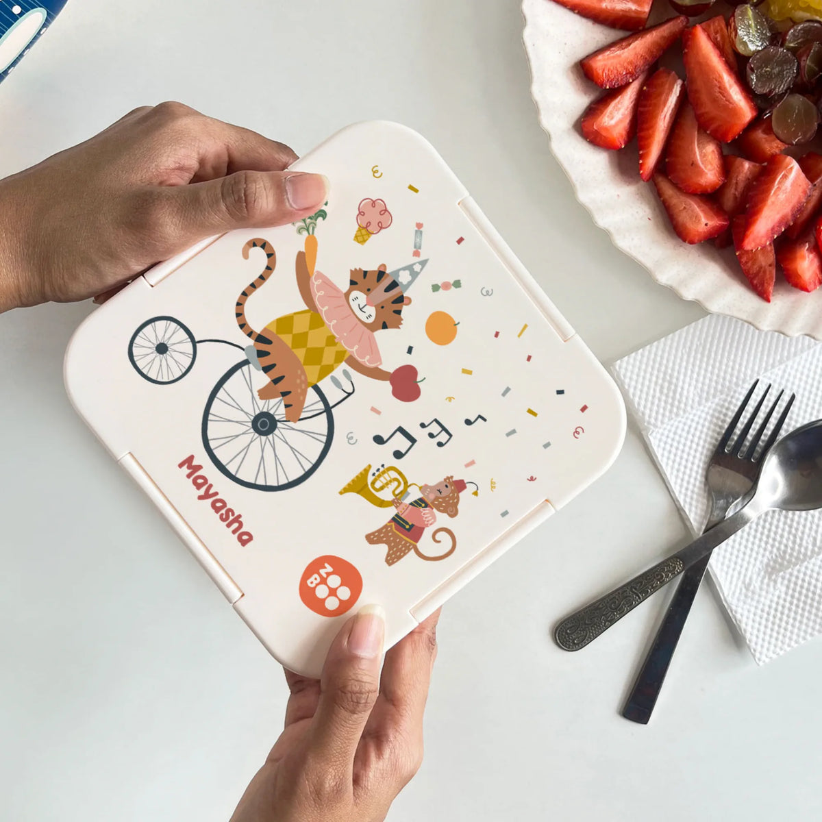 Personalised Animal Circus Snack Box for Kids - image 3