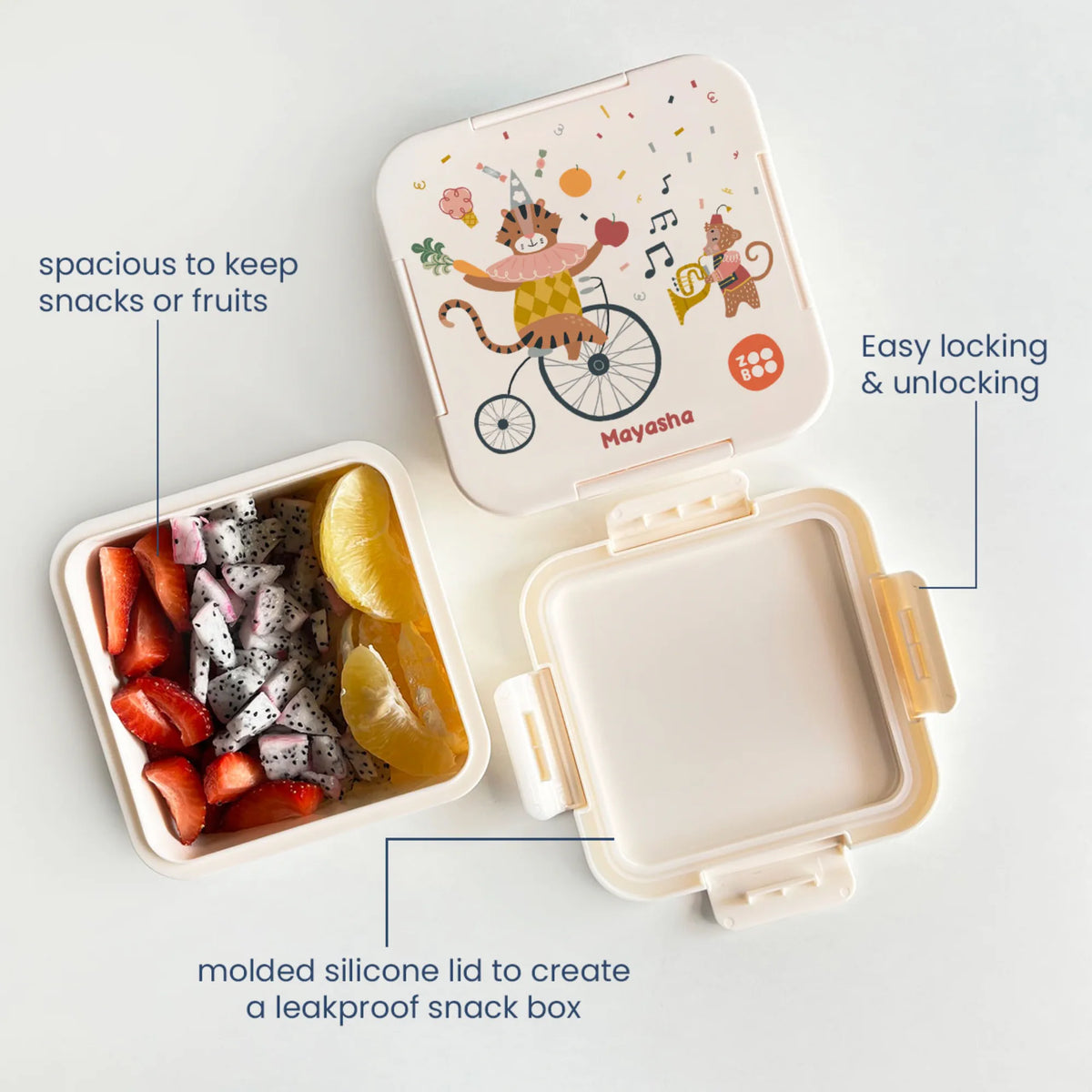 Personalised Animal Circus Snack Box for Kids - image 4