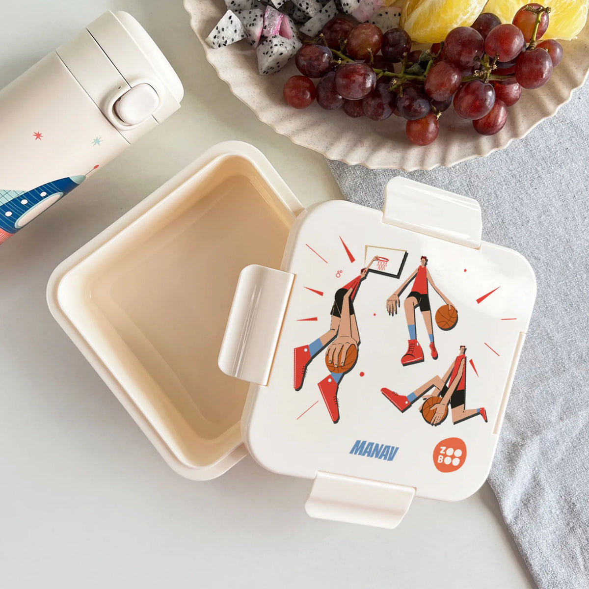 Personalised Basketball Fever Boy Snack Box for Kids - image 2