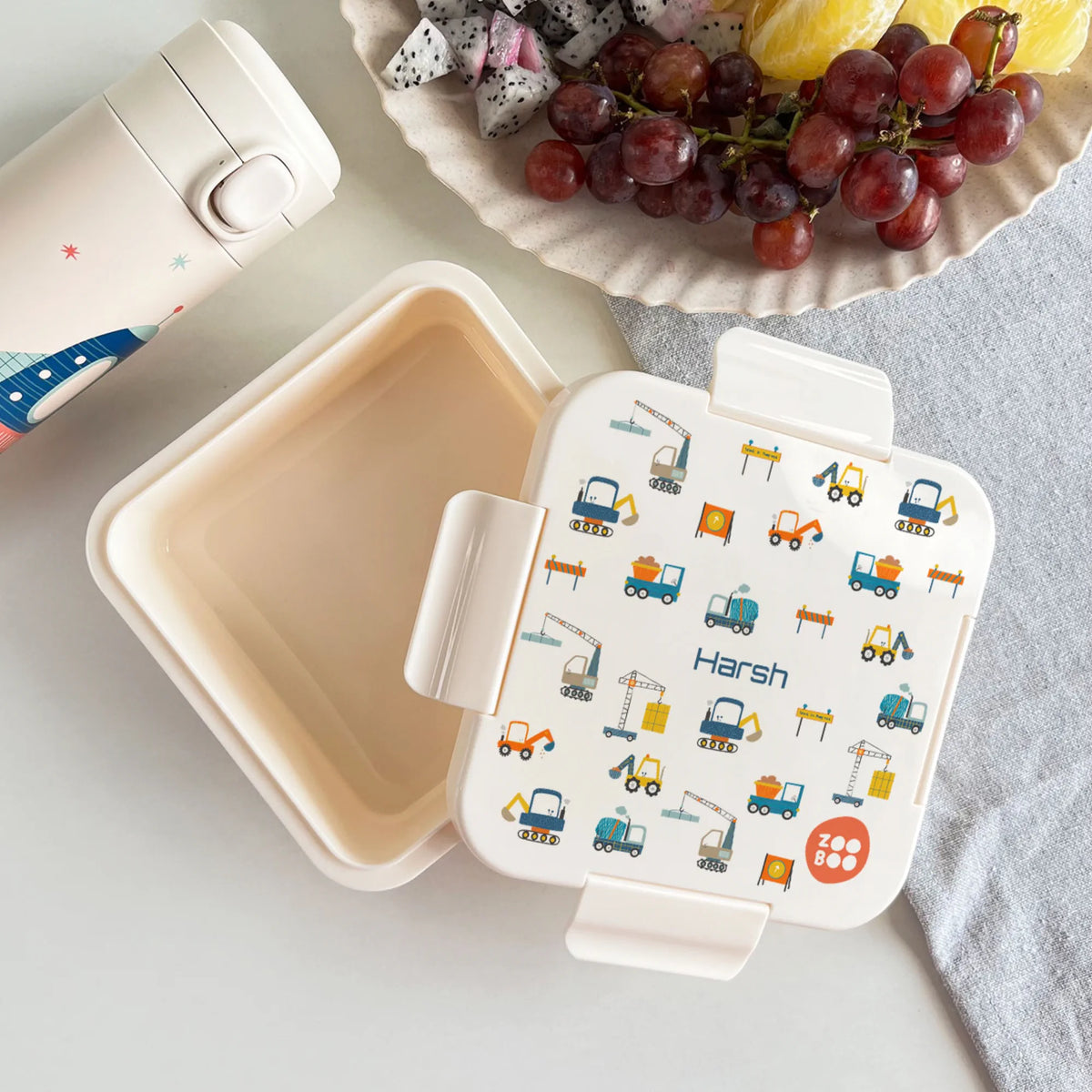 Personalised Construction Site Snack Box for Kids - image 2