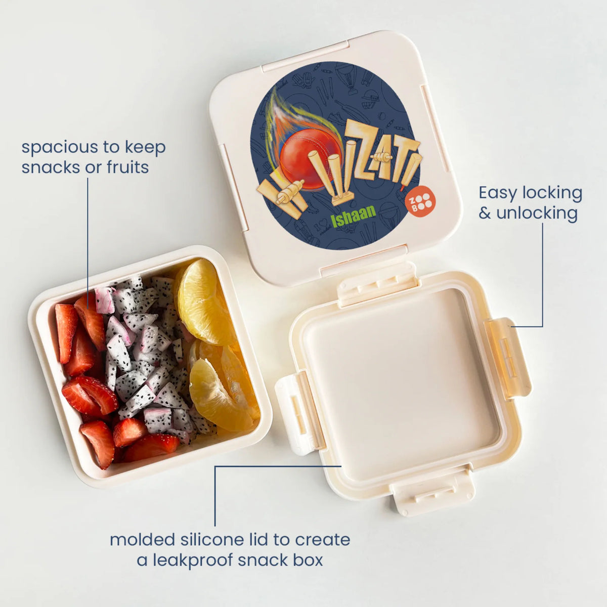 Personalised Cricket Buzz Snack Box for Kids - image 4