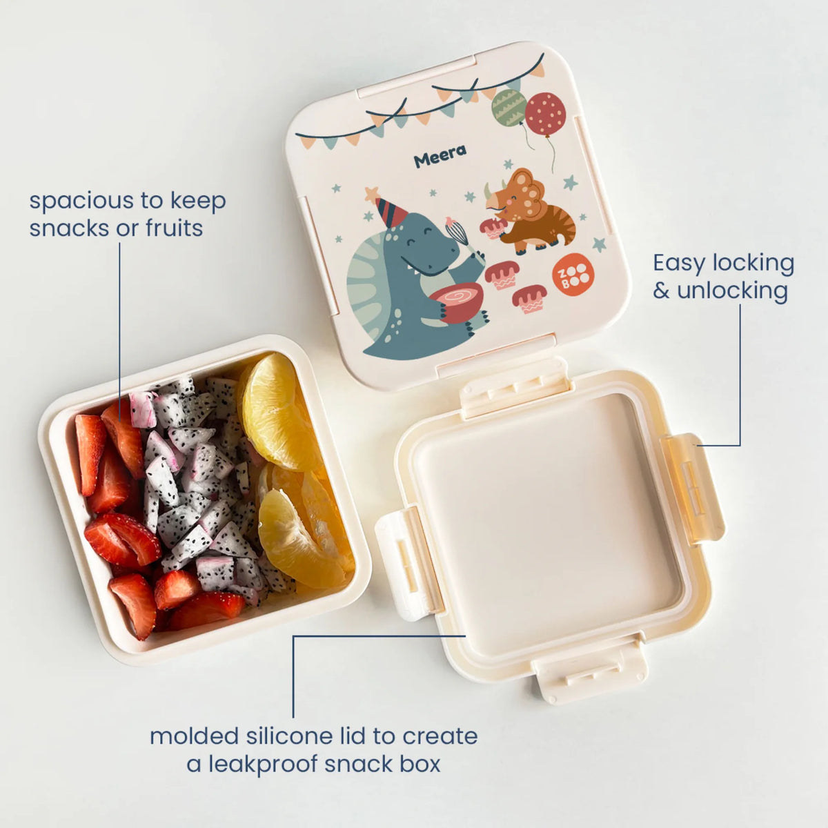 Personalised Dino Party Snack Box for Kids - image 4