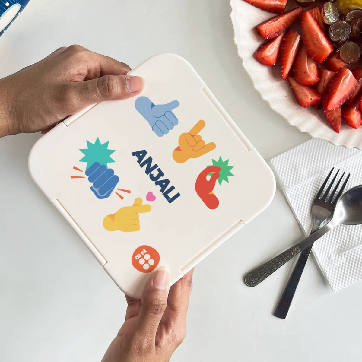 Personalised Emoji Moves Snack Box for Kids - image 3