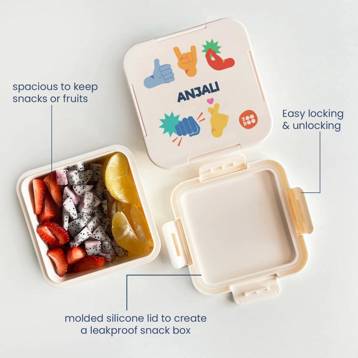 Personalised Emoji Moves Snack Box for Kids - image 4