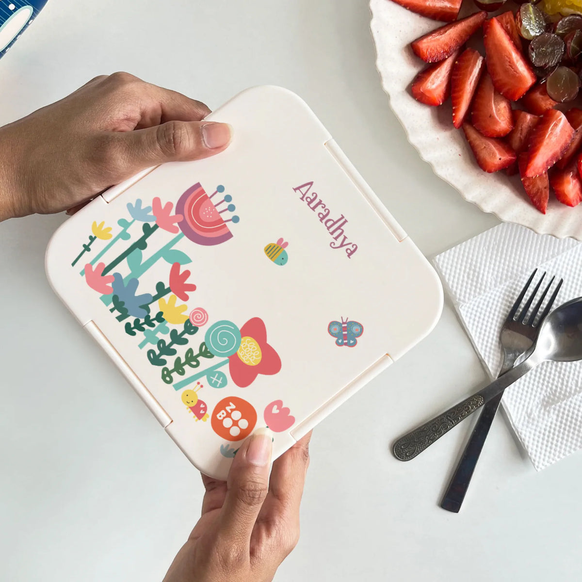 Personalised Flower Power Snack Box for Kids - image 3