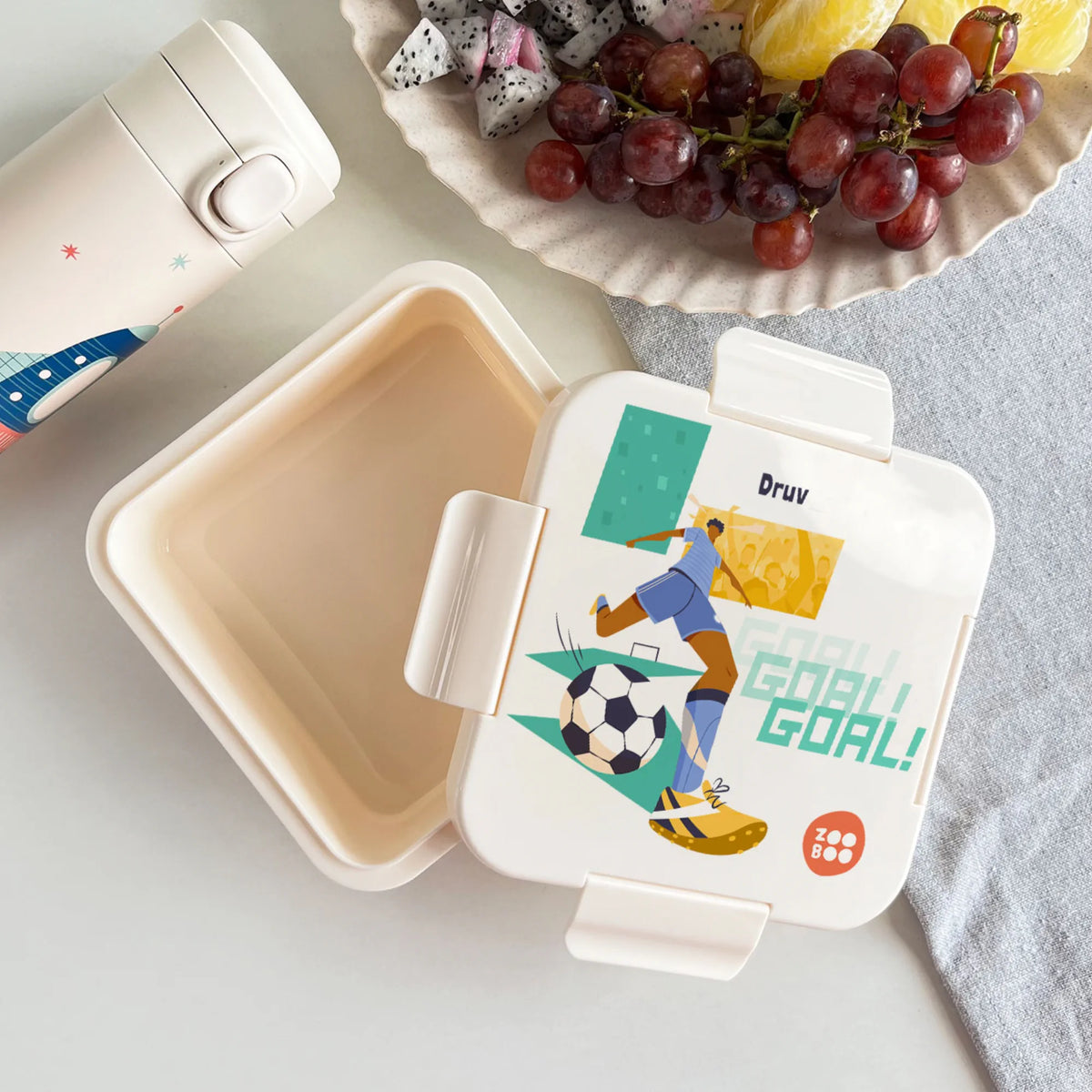 Personalised Football Goals Boy Snack Box for Kids - image 2