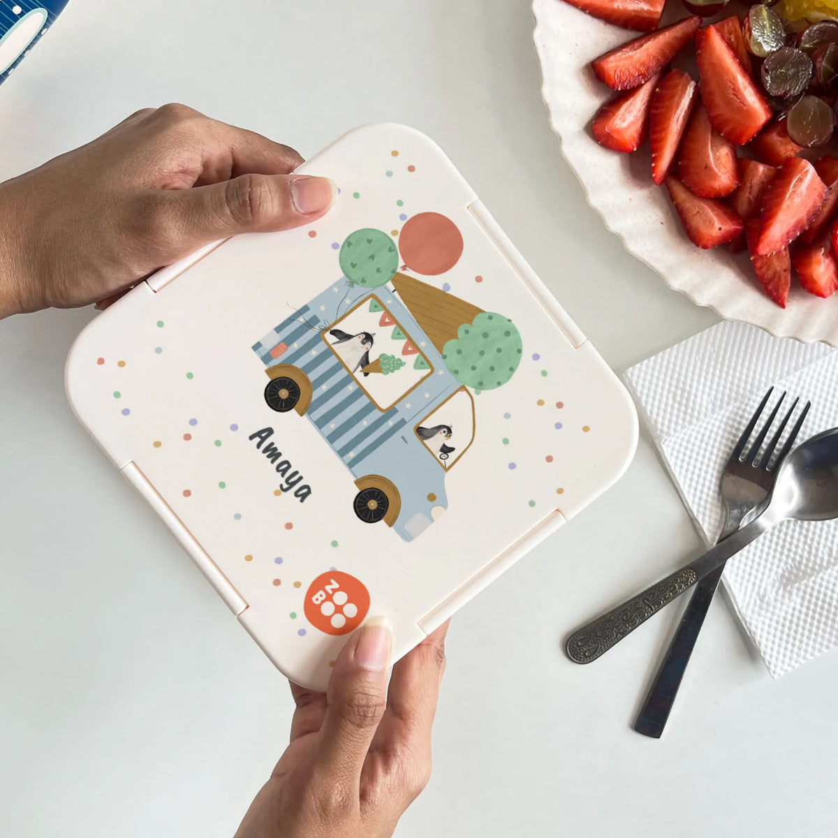 Personalised Ice Cream Fun Snack Box for Kids - image 3