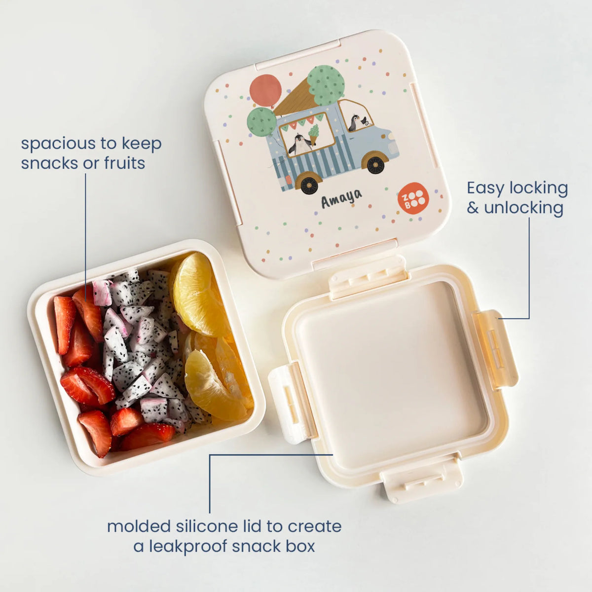 Personalised Ice Cream Fun Snack Box for Kids - image 4