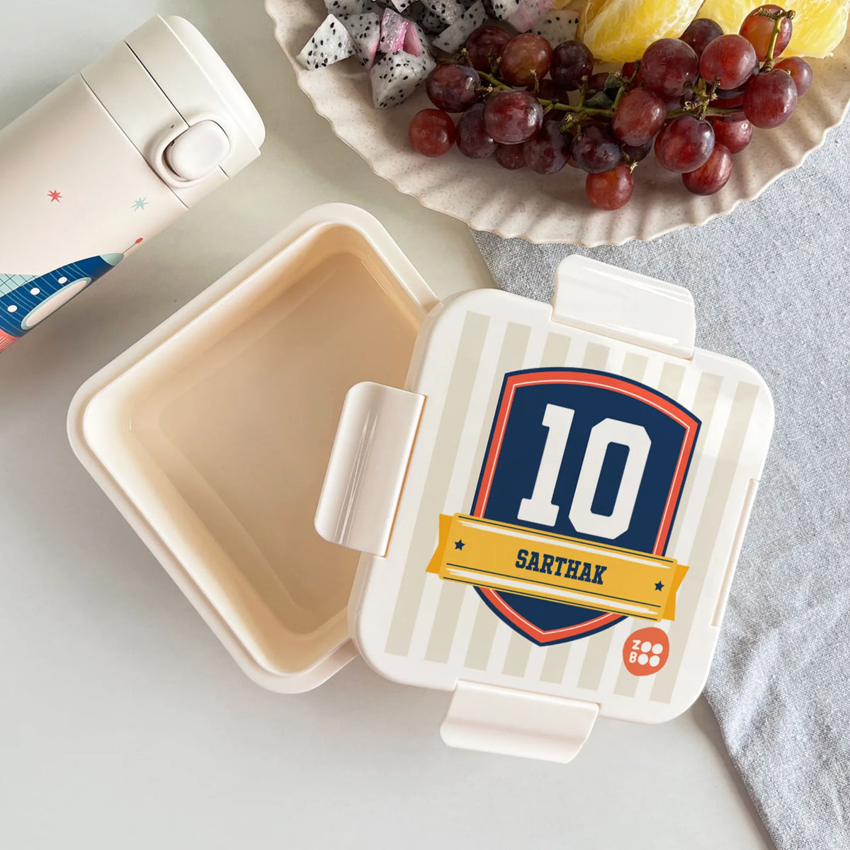 Personalised Jersey Number Snack Box for Kids - image 2