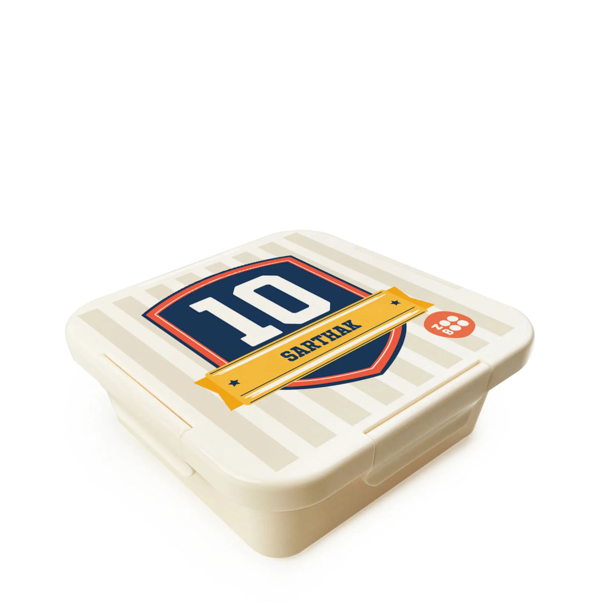 Personalised Jersey Number Snack Box for Kids - image 1