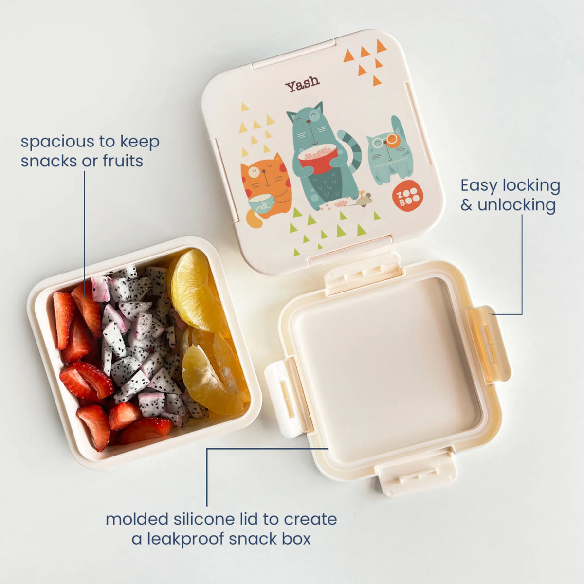 Personalised Kitty Cat Snack Box for Kids - image 4