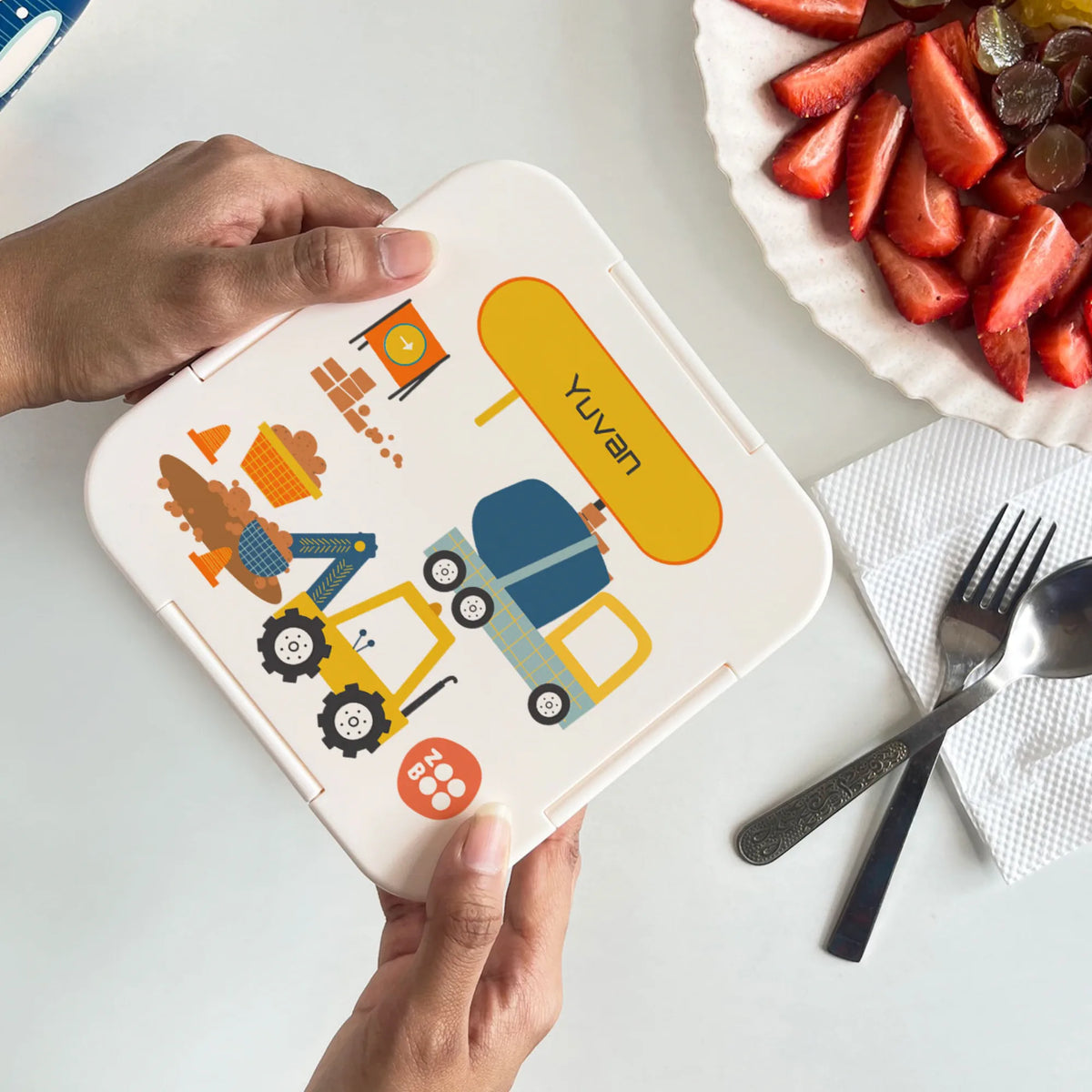 Personalised Let's Build Snack Box for Kids - image 3