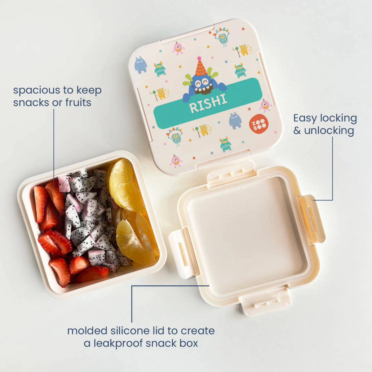 Personalised Monster Party Snack Box for Kids - image 4