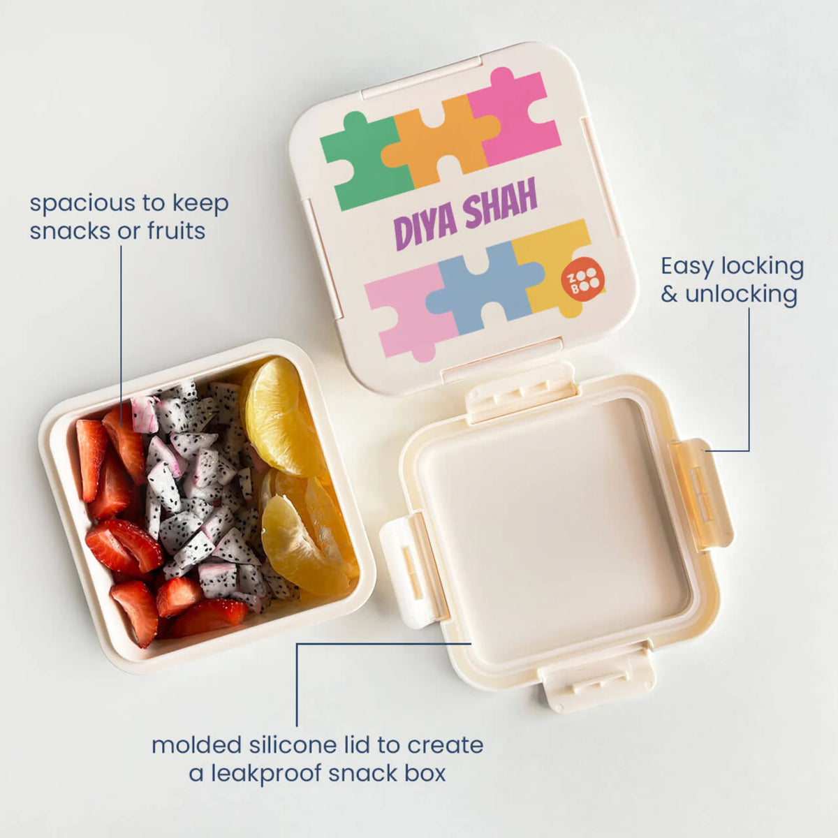 Personalised Puzzle Pop Snack Box for Kids - image 4
