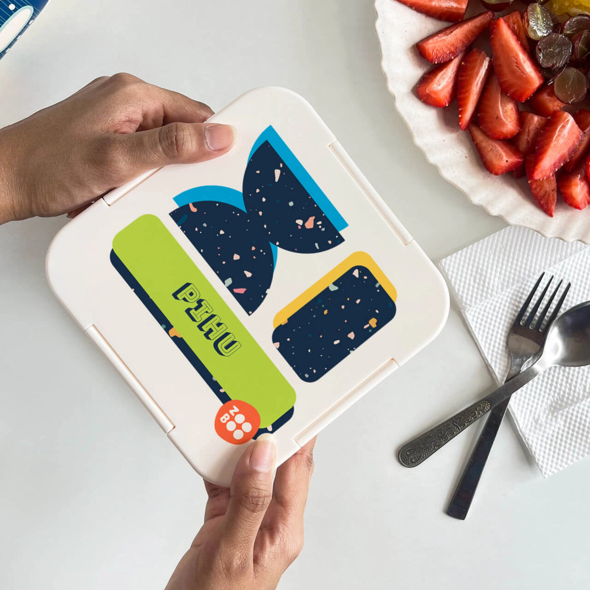 Personalised Terrazzo Pop Snack Box for Kids - image 3