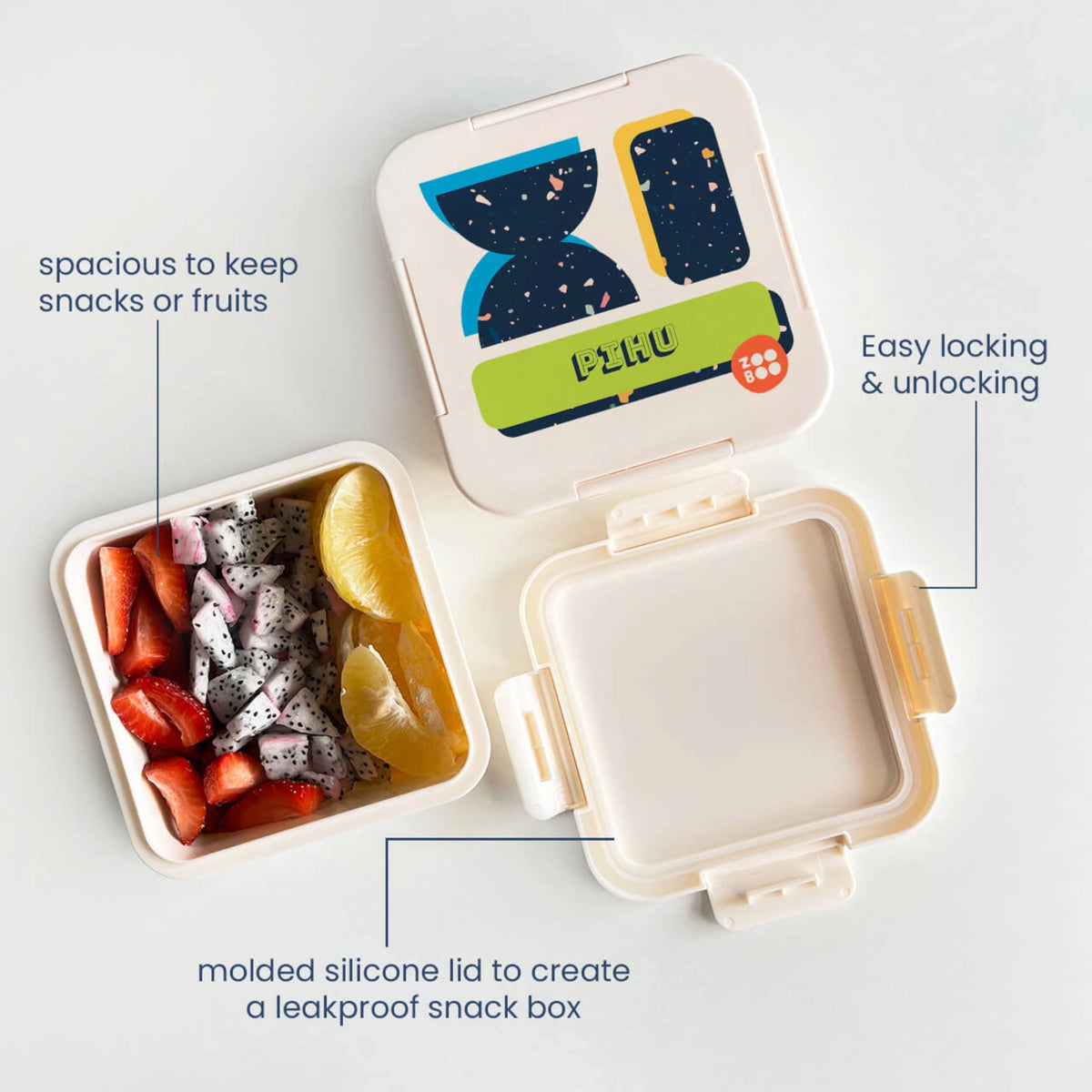 Personalised Terrazzo Pop Snack Box for Kids - image 4