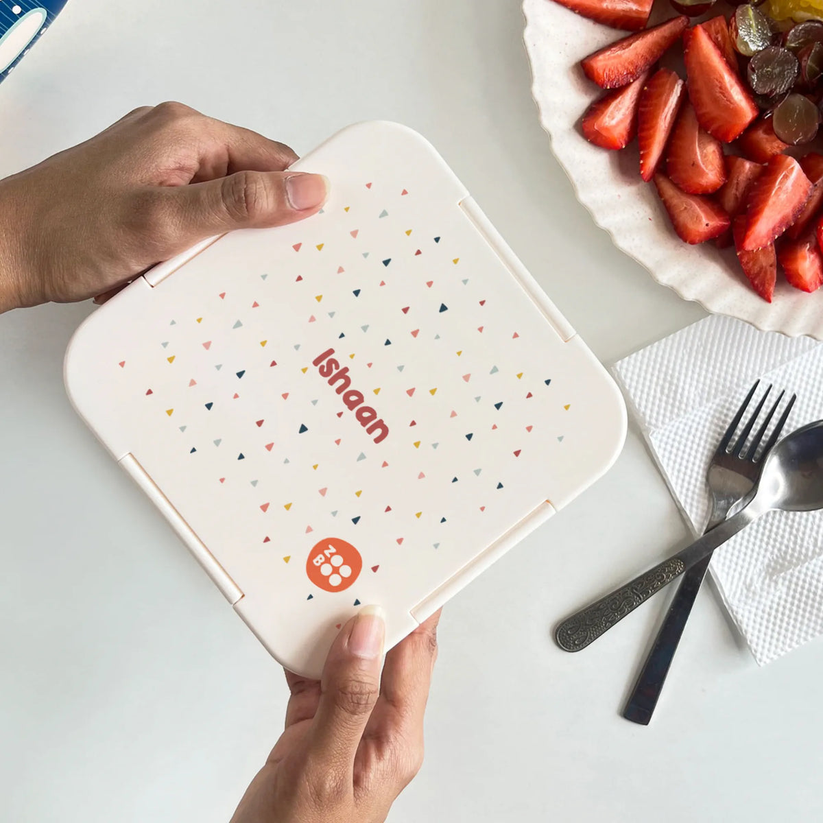 Personalised Triangle Tango Snack Box for Kids - image 3