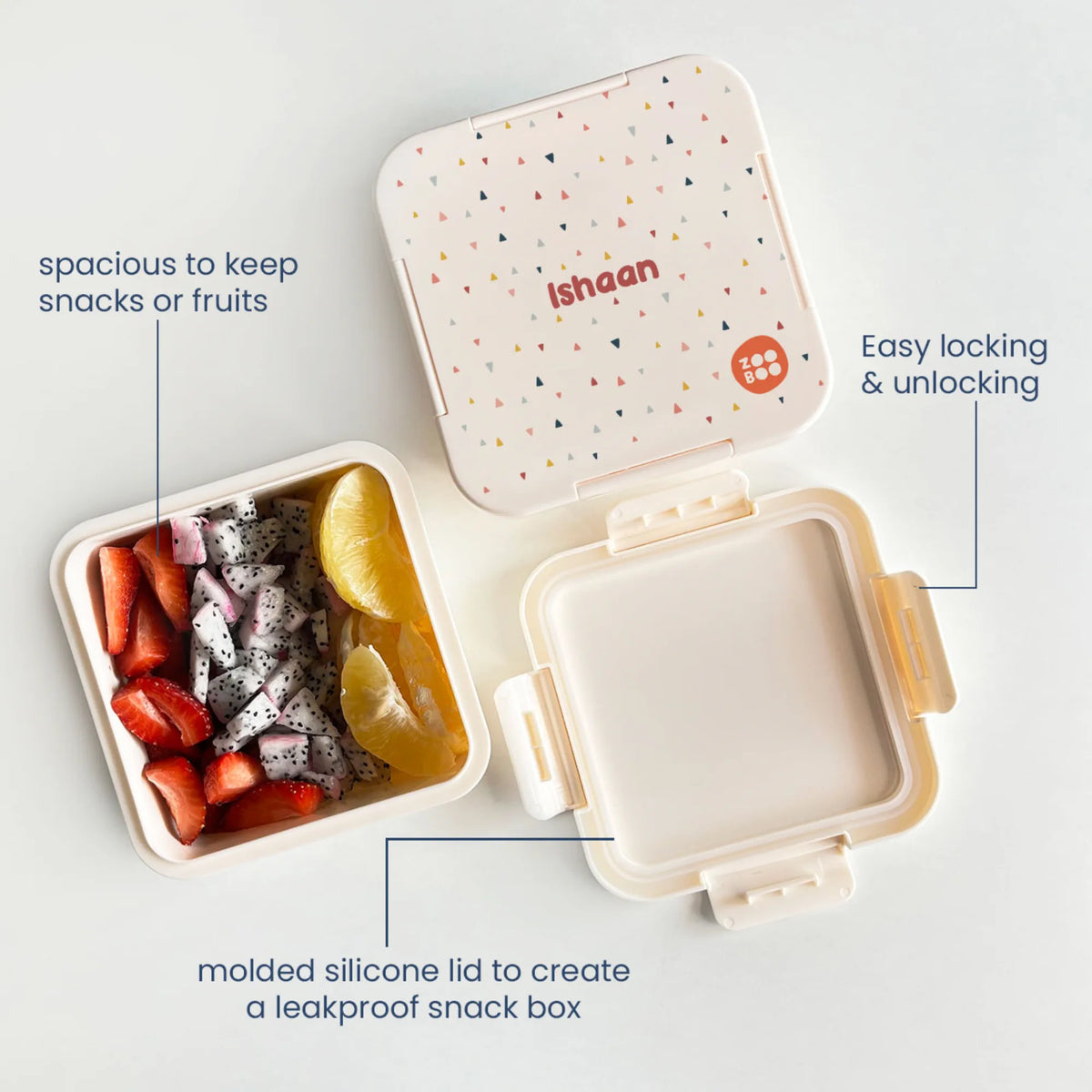 Personalised Triangle Tango Snack Box for Kids - image 4