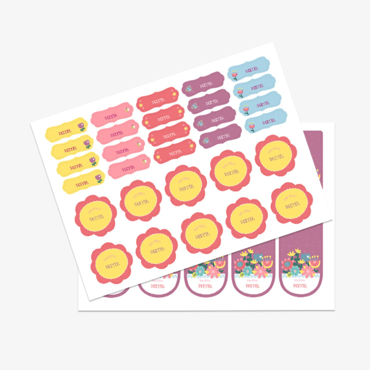 Personalised Enchanted Garden Name Stickers for Kids (Set of 40) - image 3