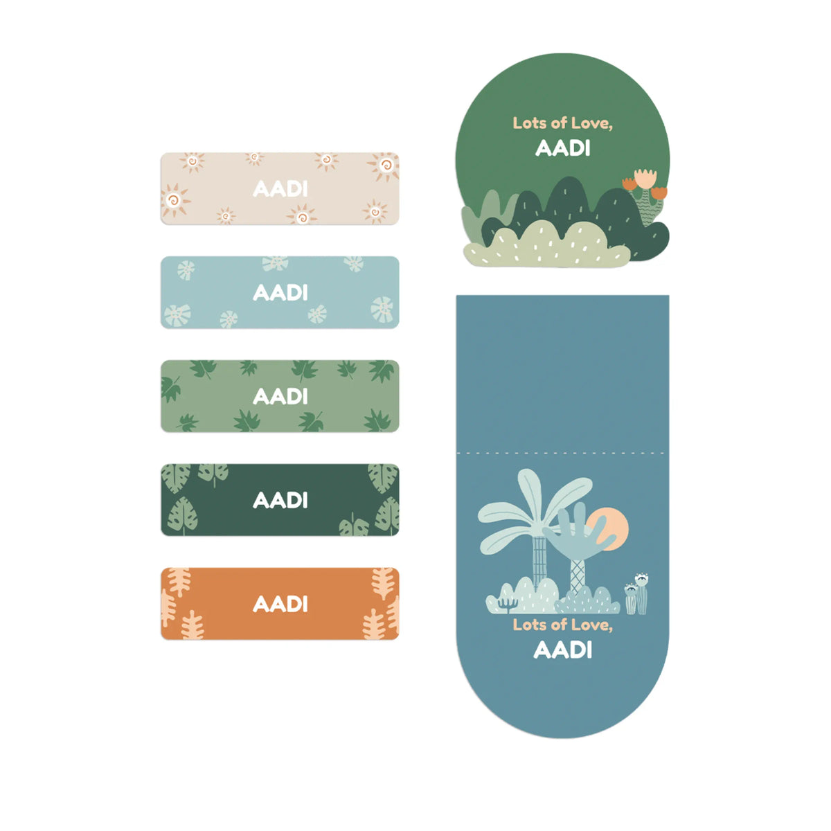 Personalised Nature & I Name Stickers for Kids (Set of 40) - image 1