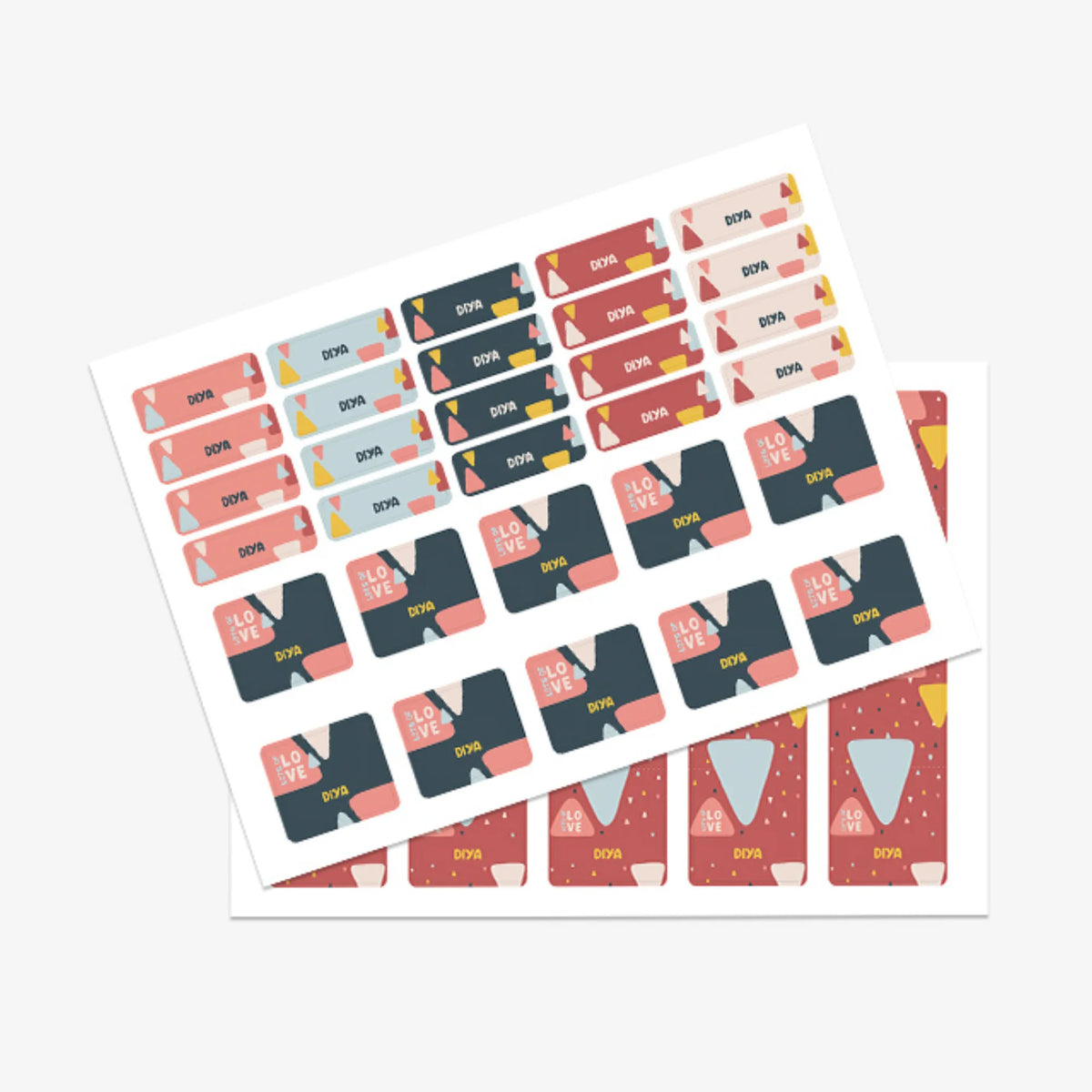 Personalised Triangle Tango Name Stickers for Kids (Set of 40) - image 3