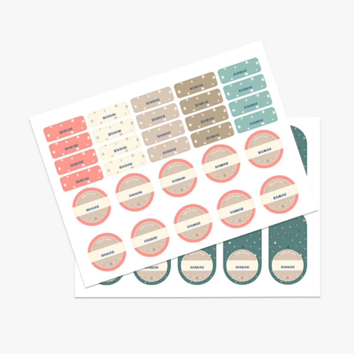 Personalised Twinkling Stars Name Stickers for Kids (Set of 40) - image 3