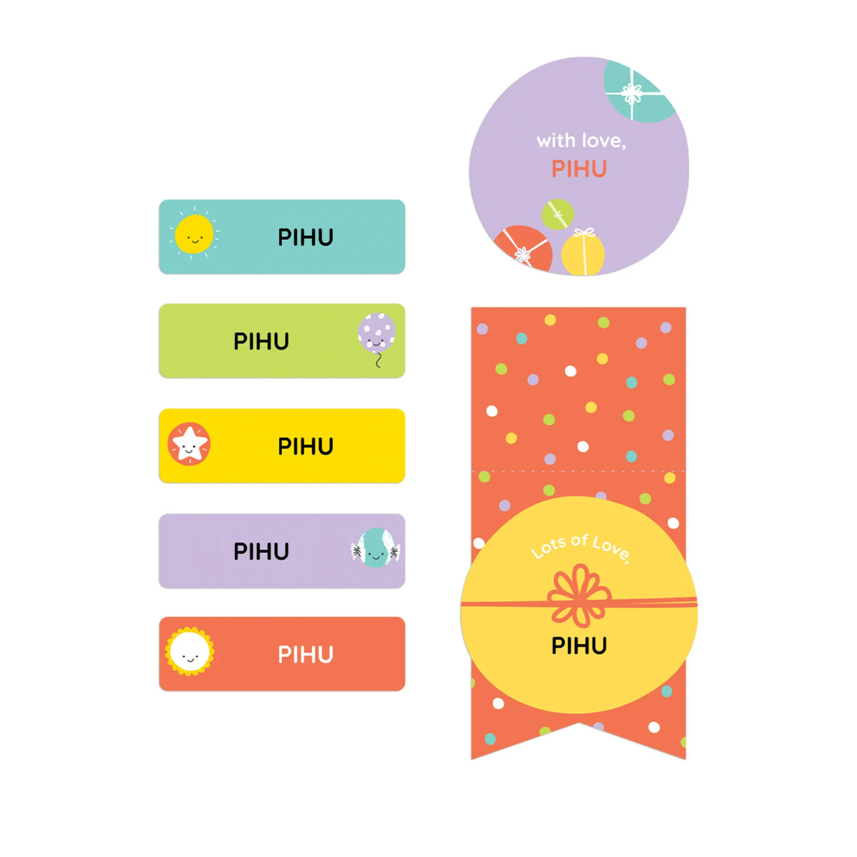Personalised Zooboo Kids Name Stickers for Kids (Set of 40) - image 1